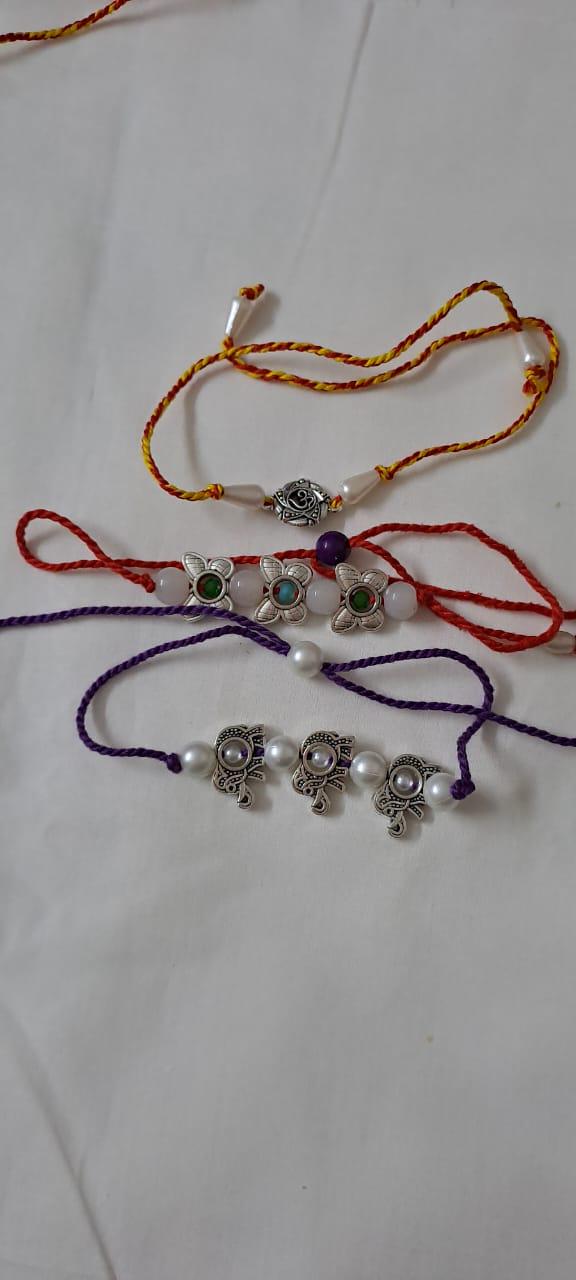 Combo rakhi set for Rakshabandhan festival (5 pcs )
