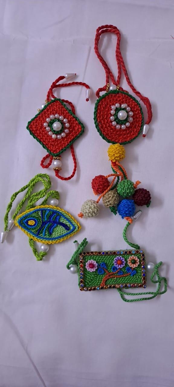 Combo rakhi set for Rakshabandhan festival (4 pcs including Bhai- Bhabhi set)