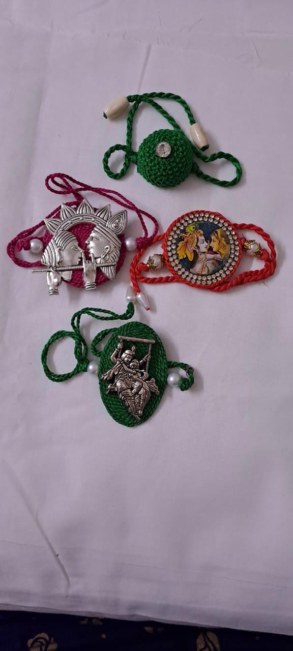 Combo rakhi set for Rakshabandhan festival (4 pcs )