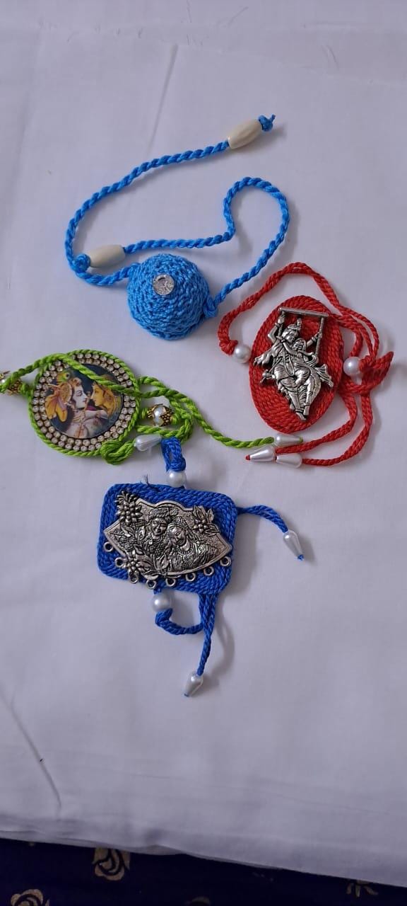 Combo rakhi set for Rakshabandhan festival (4 pcs )