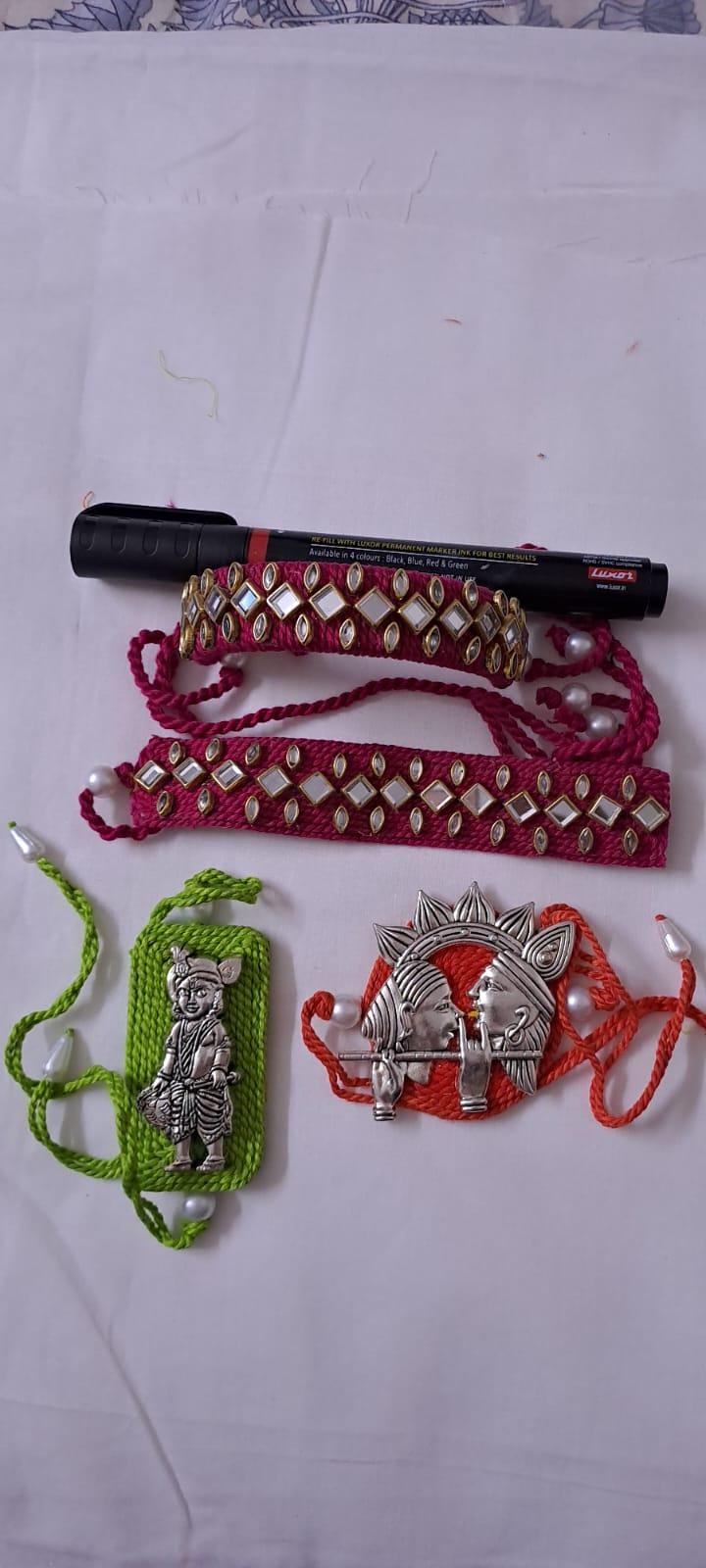 Combo rakhi set for Rakshabandhan festival (4 pcs including Bhai- Bhabhi set)