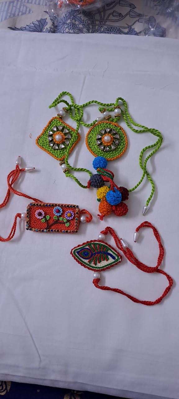 Combo rakhi set for Rakshabandhan festival (4 pcs including Bhai- Bhabhi set)