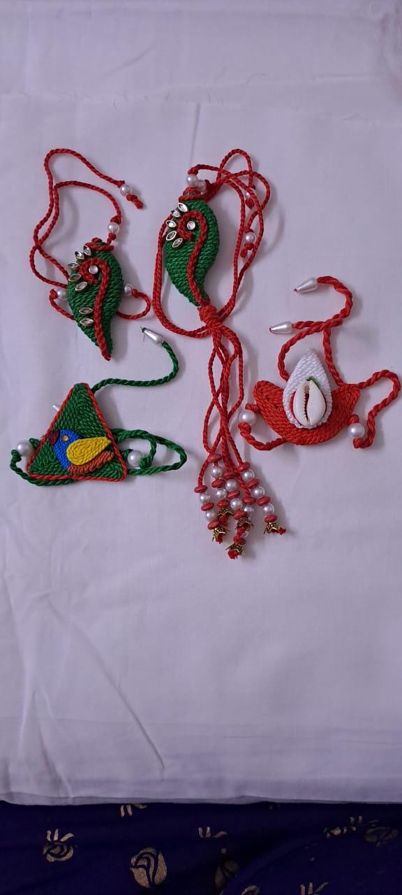 Combo rakhi set for Rakshabandhan festival (4 pcs including Bhai- Bhabhi set)
