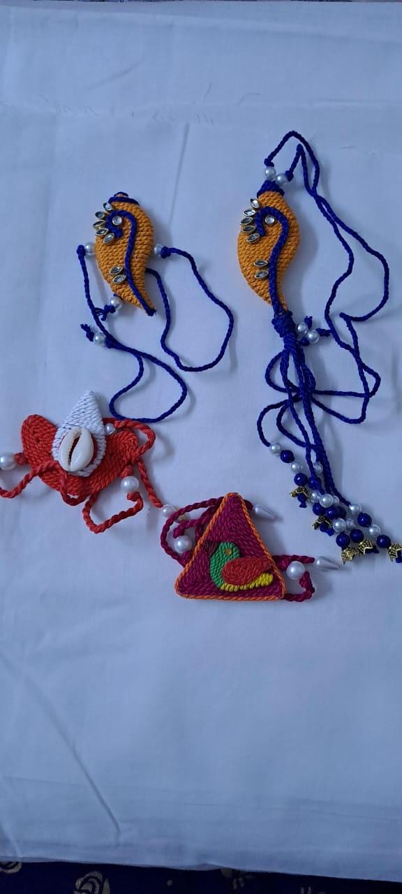 Combo rakhi set for Rakshabandhan festival (4 pcs including Bhai- Bhabhi set)