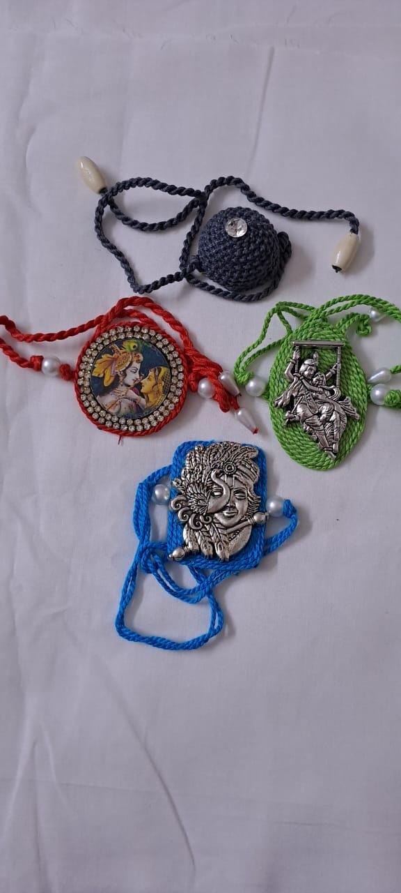 Combo rakhi set for Rakshabandhan festival (4 pcs )