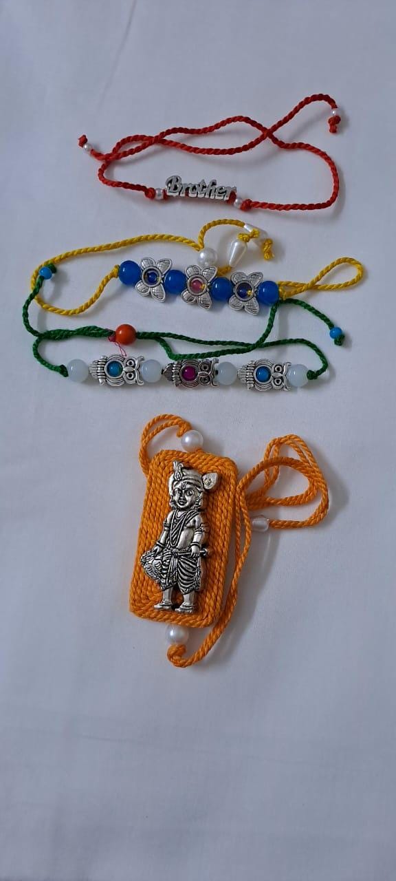 Combo rakhi set for Rakshabandhan festival (4 pcs )