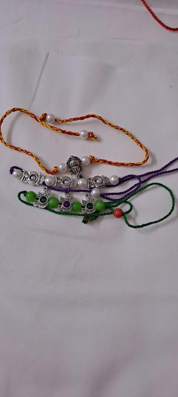Combo rakhi set for Rakshabandhan festival (5 pcs )