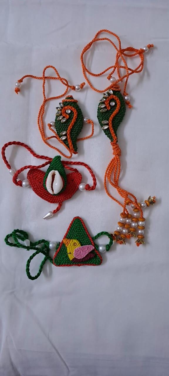 Combo rakhi set for Rakshabandhan festival (4 pcs including Bhai- Bhabhi set)