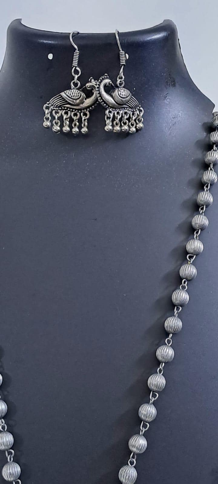 Exclusive light weight silver oxidised set.