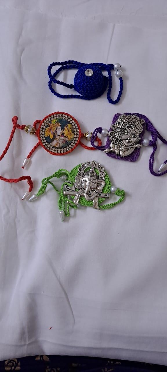 Combo rakhi set for Rakshabandhan festival (4 pcs )