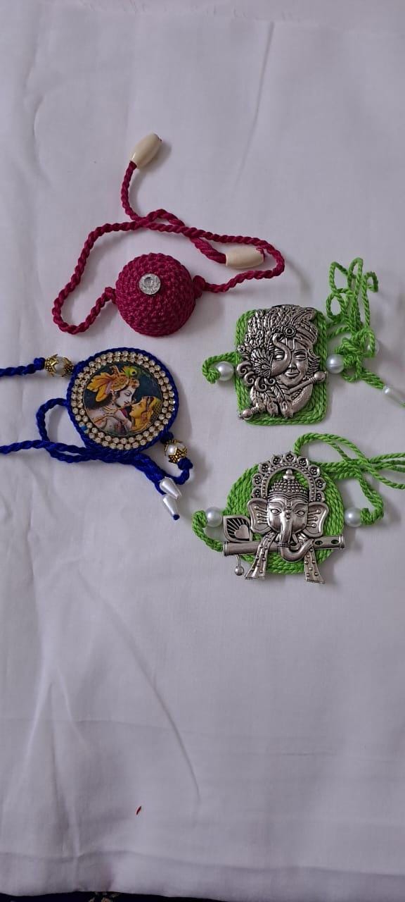 Combo rakhi set for Rakshabandhan festival (4 pcs )