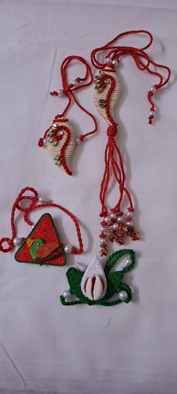Combo rakhi set for Rakshabandhan festival (4 pcs including Bhai- Bhabhi set)