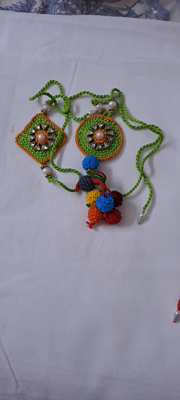 Combo rakhi set for Rakshabandhan festival (4 pcs including Bhai- Bhabhi set)