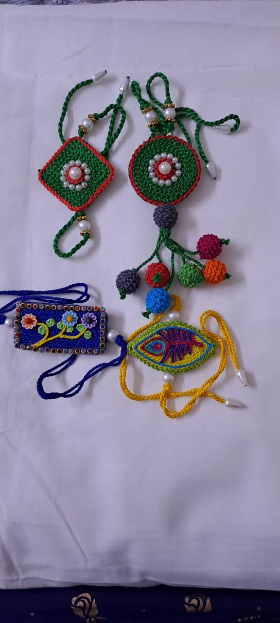Combo rakhi set for Rakshabandhan festival (4 pcs including Bhai- Bhabhi set)