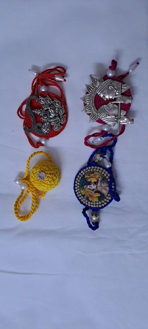 Combo rakhi set for Rakshabandhan festival (4 pcs )