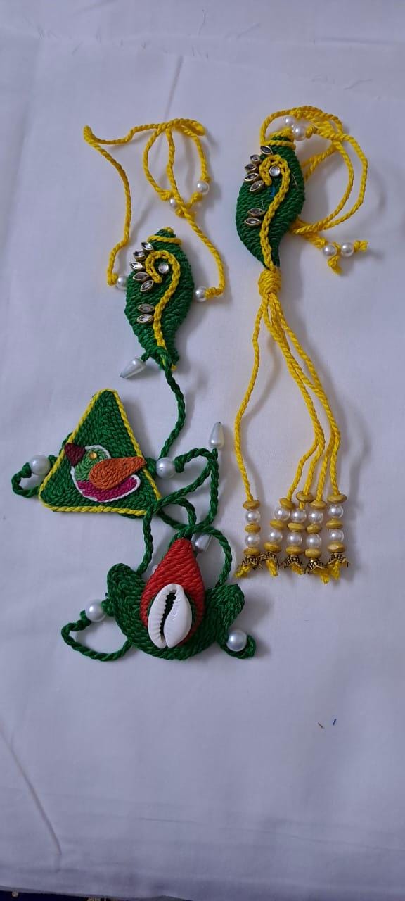 Combo rakhi set for Rakshabandhan festival (4 pcs including Bhai- Bhabhi set)