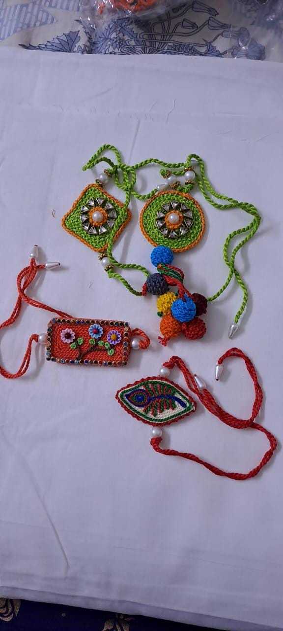 Combo rakhi set for Rakshabandhan festival (4 pcs including Bhai- Bhabhi set)