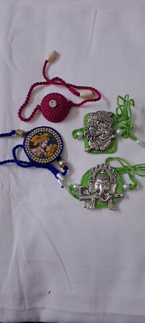 Combo rakhi set for Rakshabandhan festival (4 pcs )