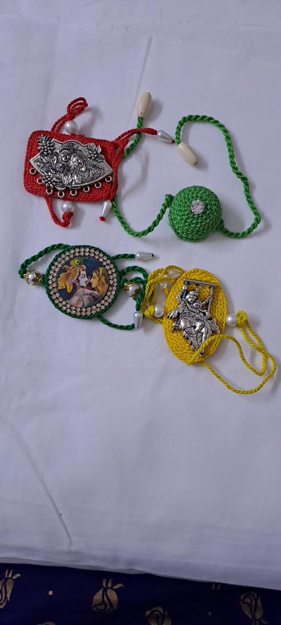 Combo rakhi set for Rakshabandhan festival (4 pcs )