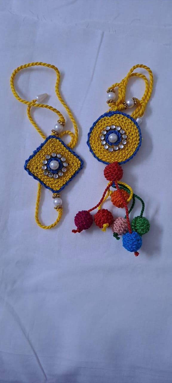 Combo rakhi set for Rakshabandhan festival (4 pcs including Bhai- Bhabhi set)