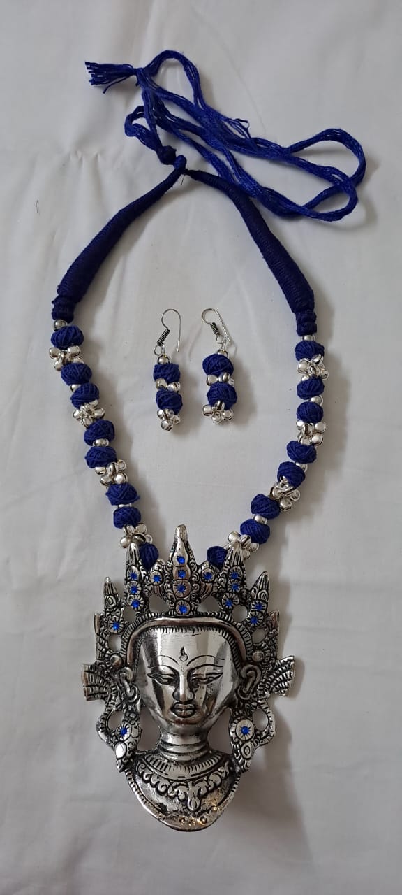 Silver Oxidised Jewellery for Durga Puja