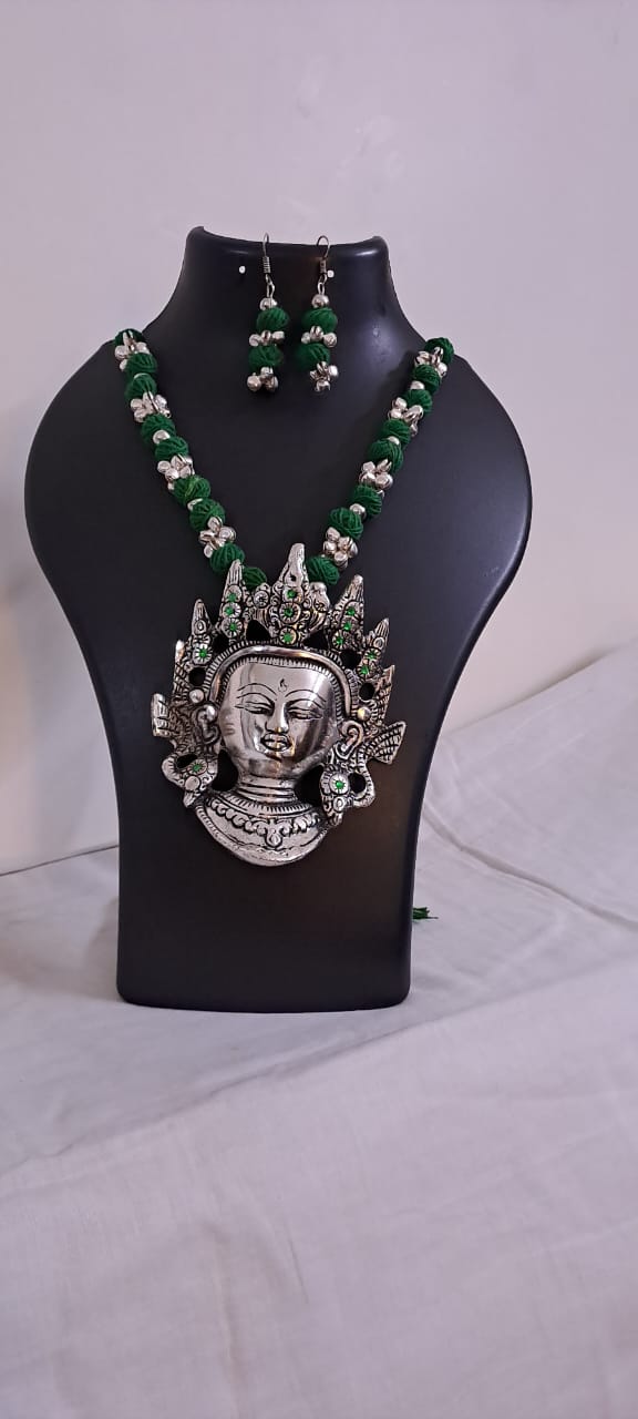 Silver Oxidised Jewellery for Durga Puja