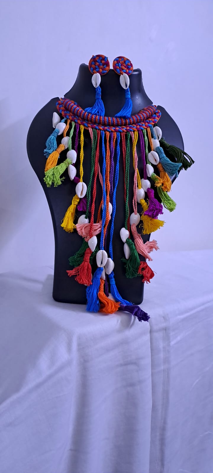 Thread Jewellery with Shell Fringes