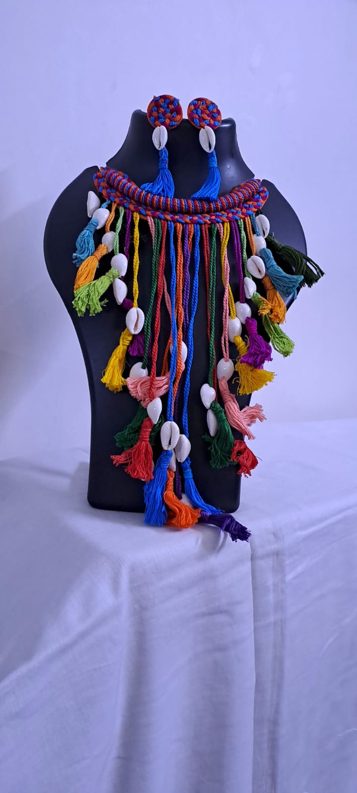 Thread Jewellery with Shell Fringes