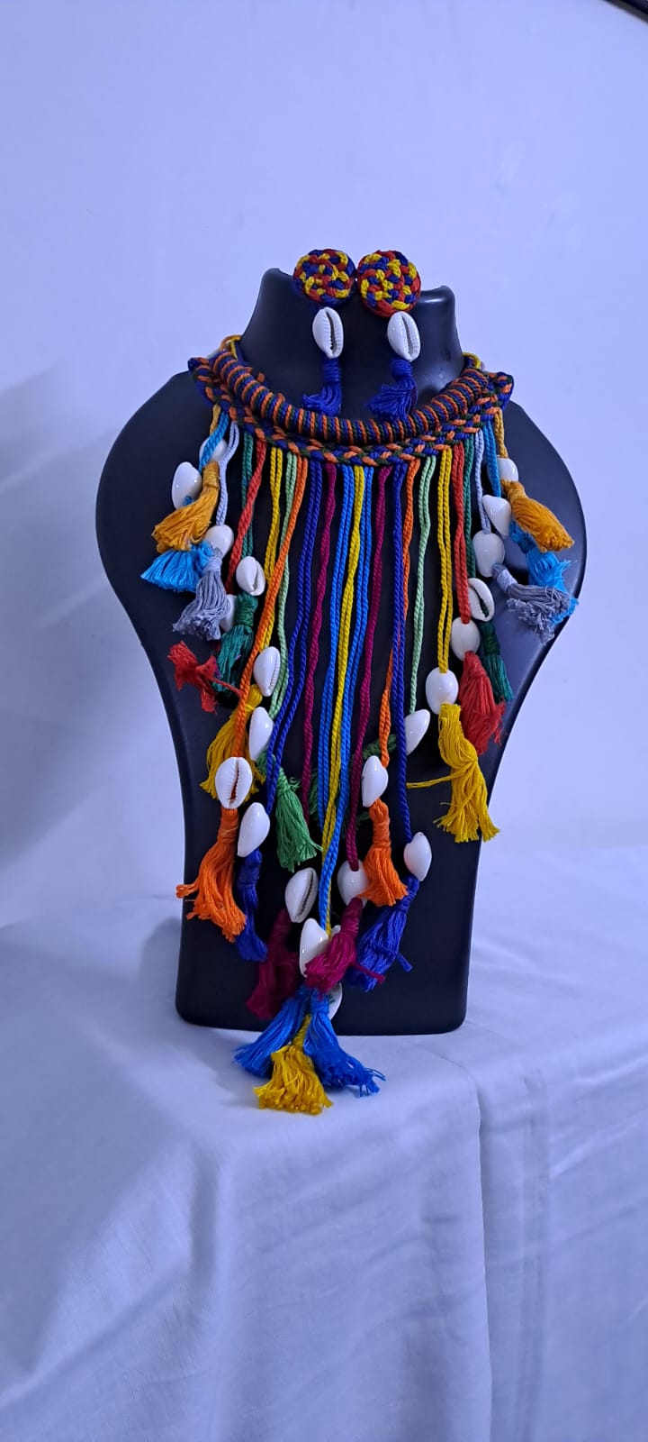 Thread Jewellery with Shell Fringes