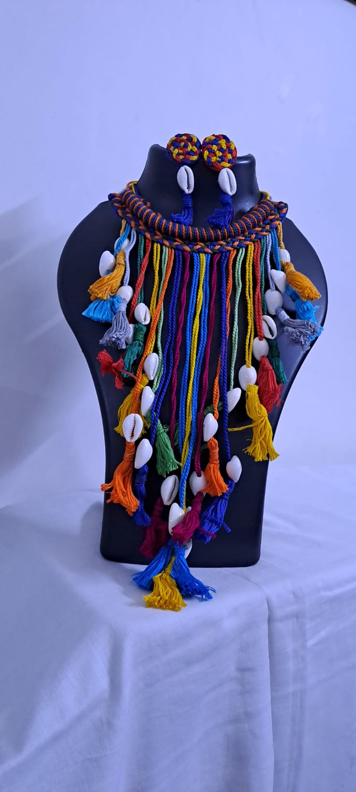 Thread Jewellery with Shell Fringes