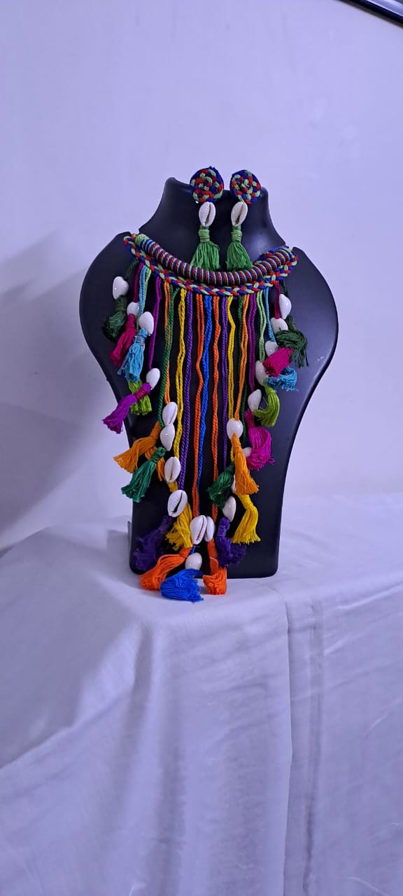 Thread Jewellery with Shell Fringes