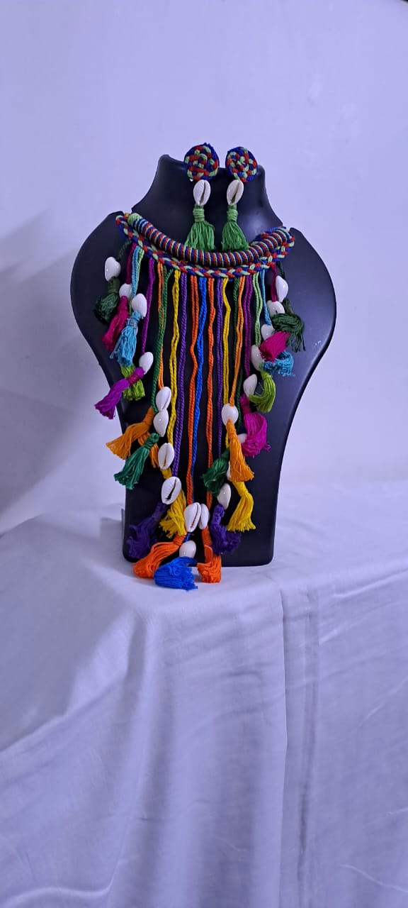 Thread Jewellery with Shell Fringes