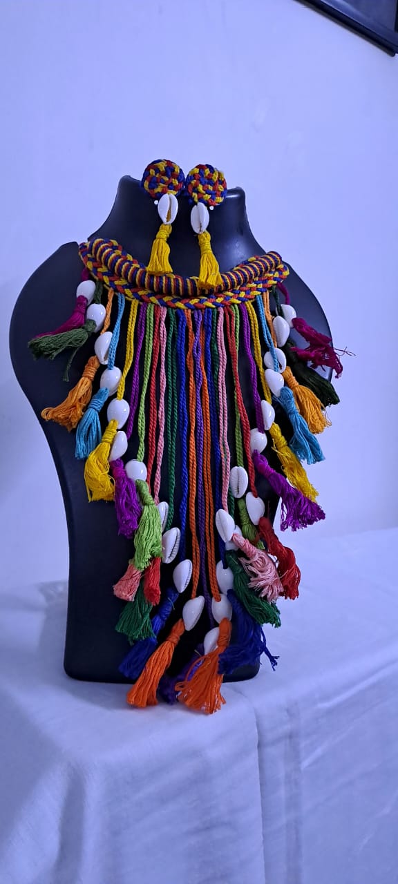 Thread Jewellery with Shell Fringes
