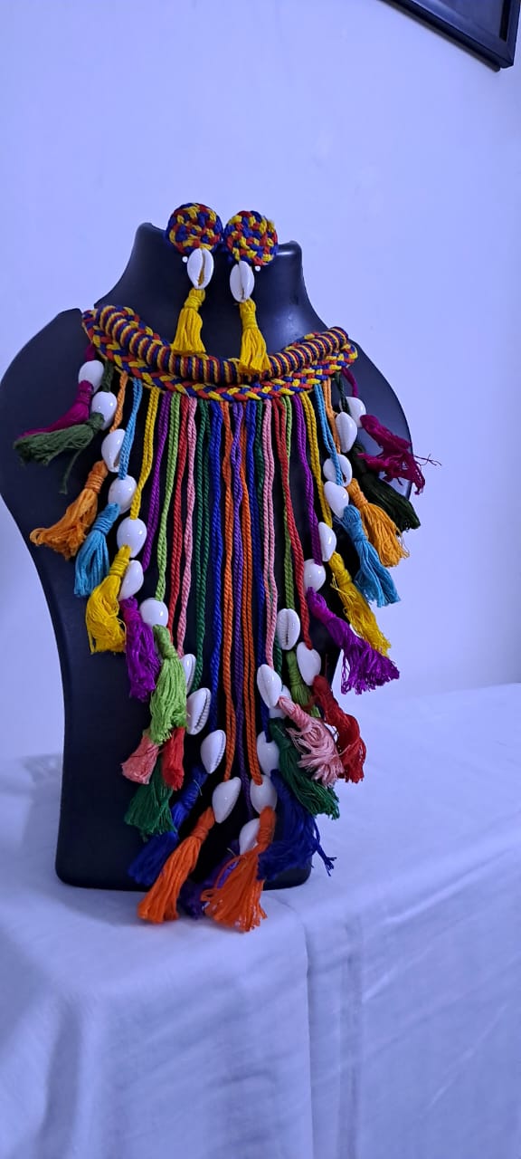 Thread Jewellery with Shell Fringes