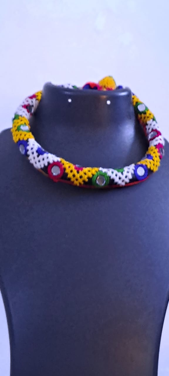 Kutch Embroidered Neckband (Hasuli) Set of Two