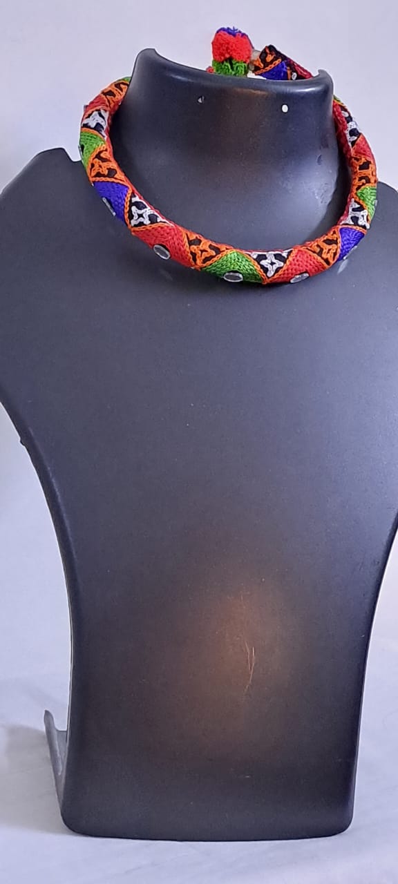 Kutch Embroidered Neckband (Hasuli) Set of Two