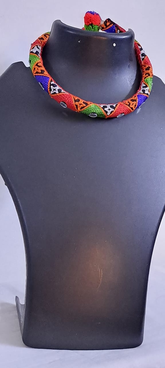 Kutch Embroidered Neckband (Hasuli) Set of Two