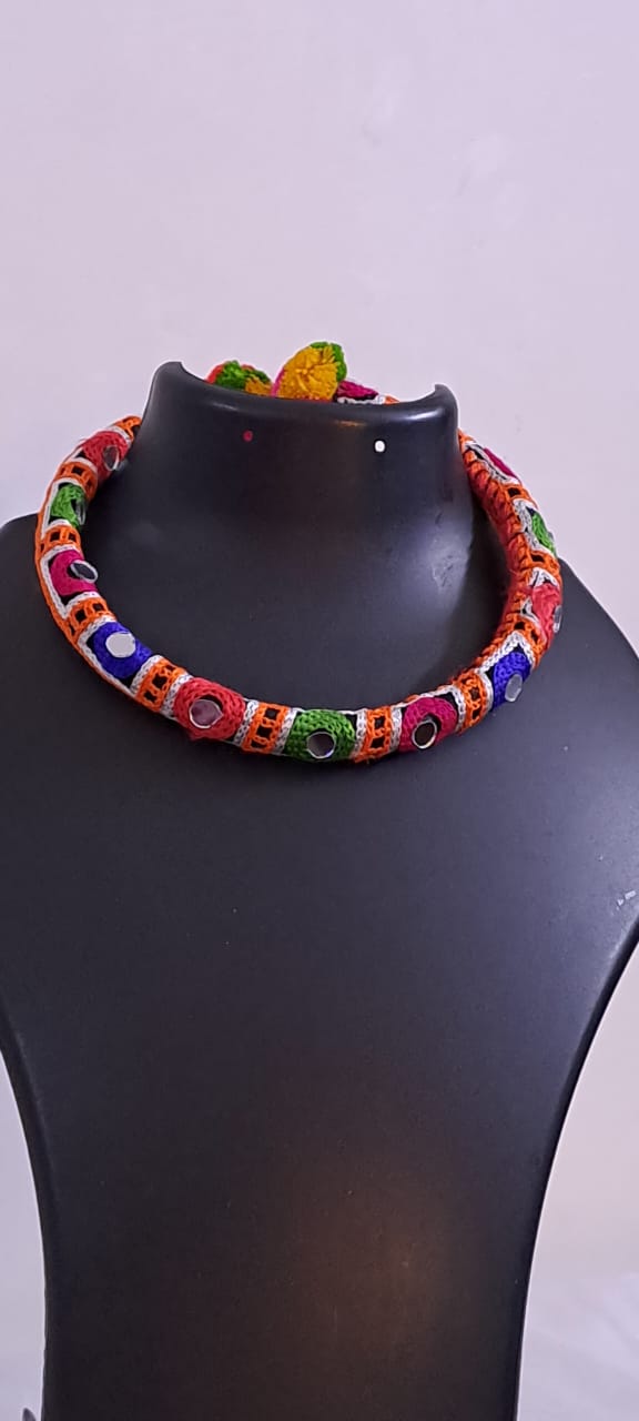 Kutch Embroidered Neckband (Hasuli) Set of Two