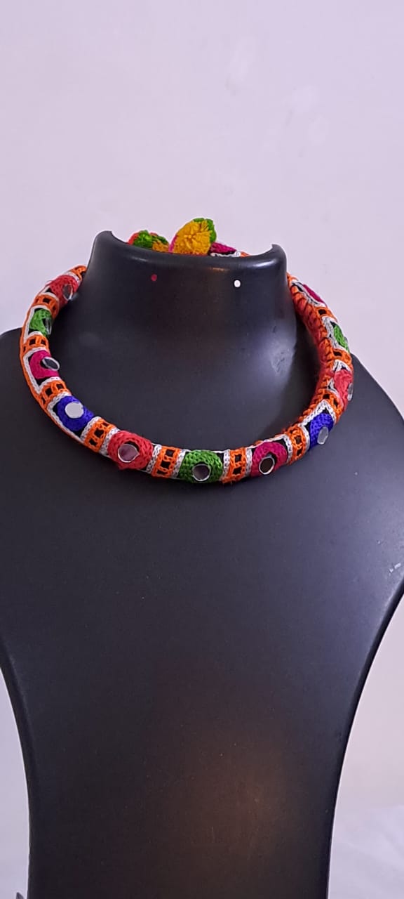 Kutch Embroidered Neckband (Hasuli) Set of Two
