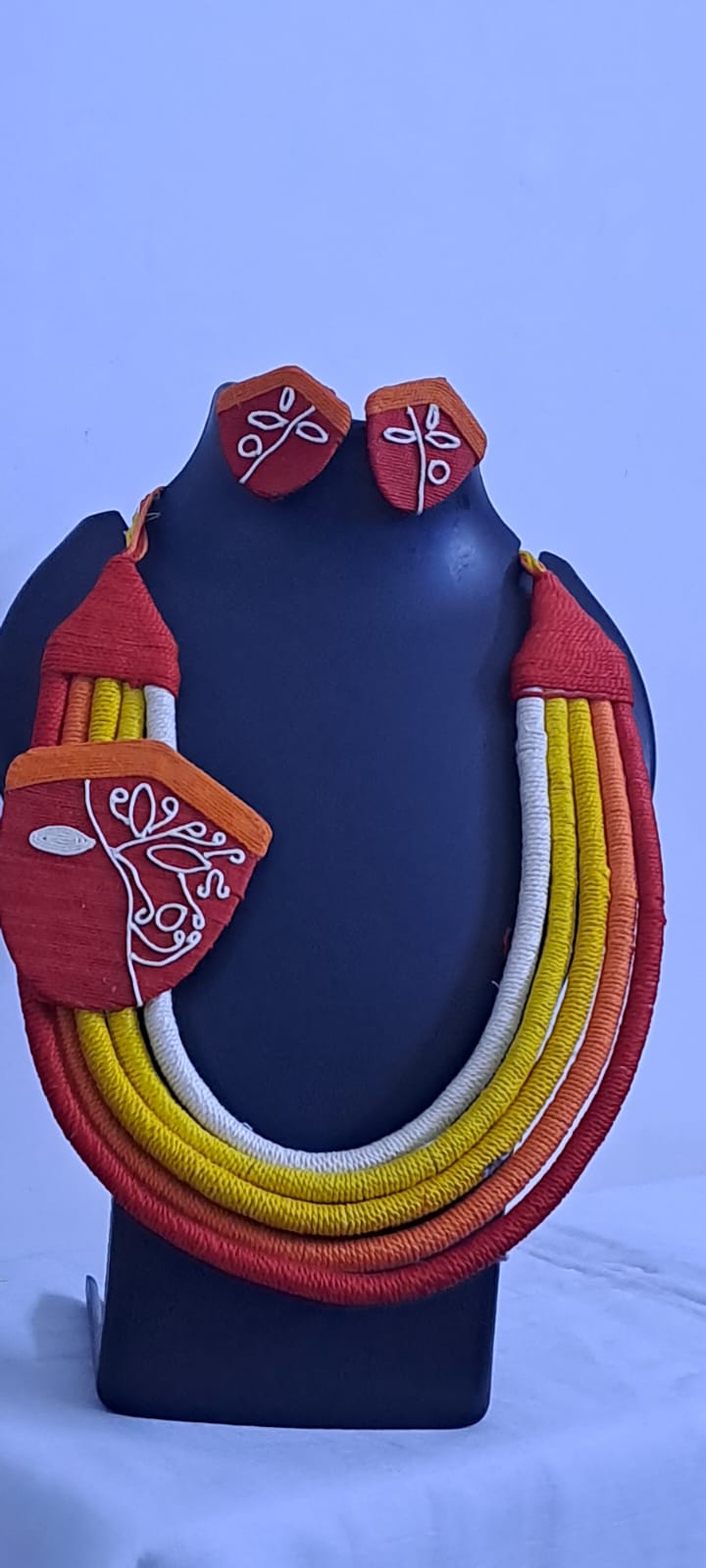 Handmade Thread Jewellery with Unique Durga Pendant