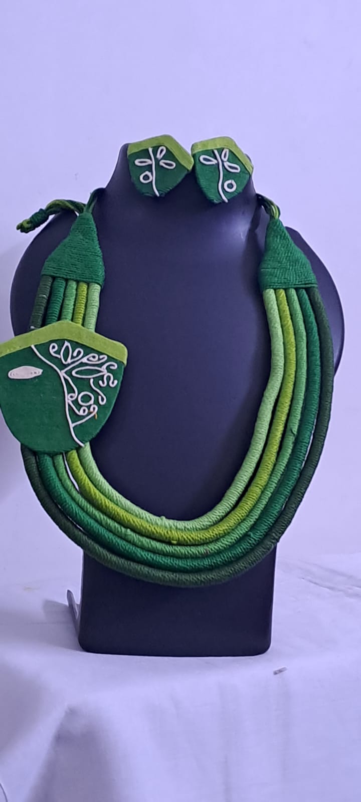 Handmade Thread Jewellery with Unique Durga Pendant
