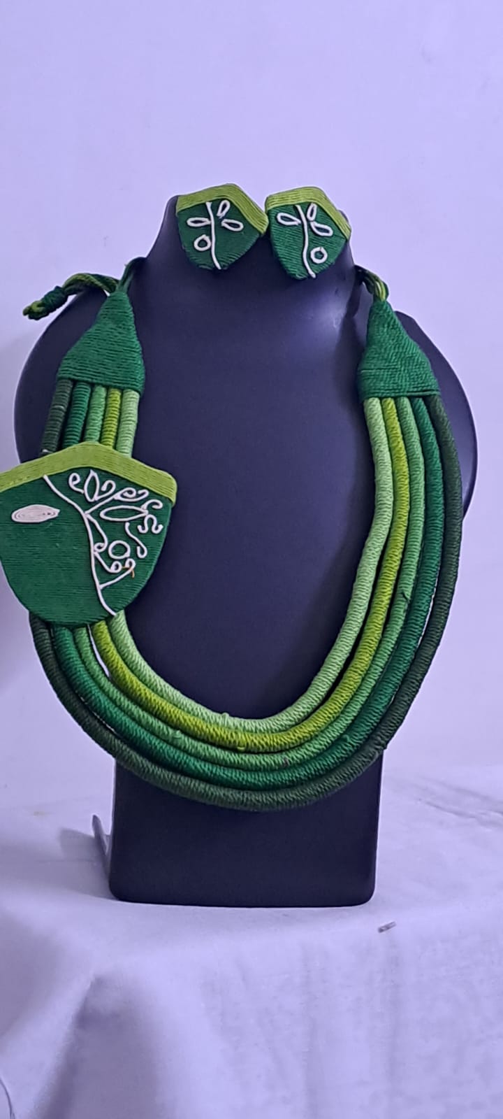 Handmade Thread Jewellery with Unique Durga Pendant
