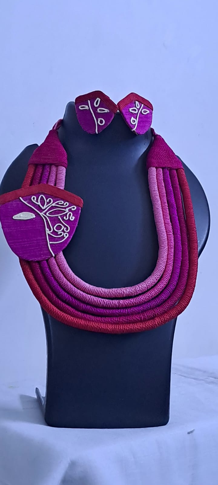 Handmade Thread Jewellery with Unique Durga Pendant