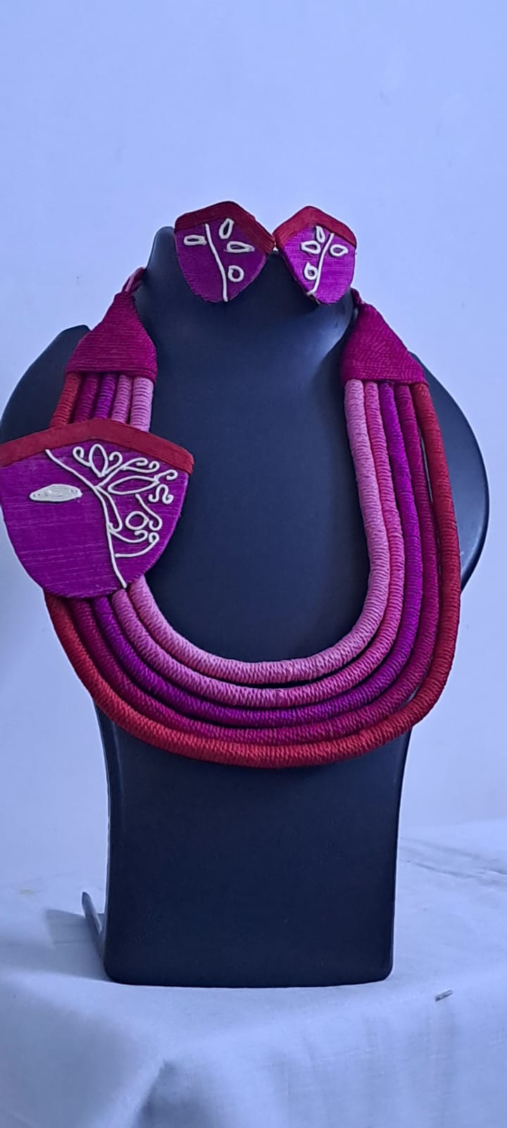 Handmade Thread Jewellery with Unique Durga Pendant