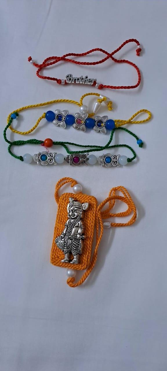 Combo rakhi set for Rakshabandhan festival (4 pcs )
