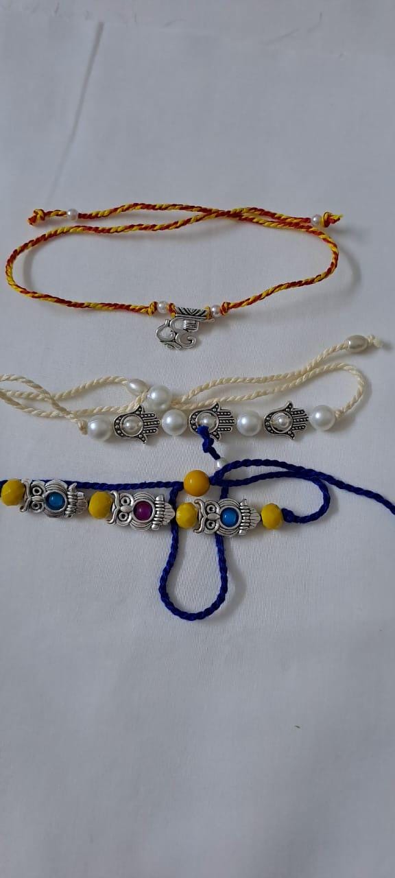 Combo rakhi set for Rakshabandhan festival (5 pcs )