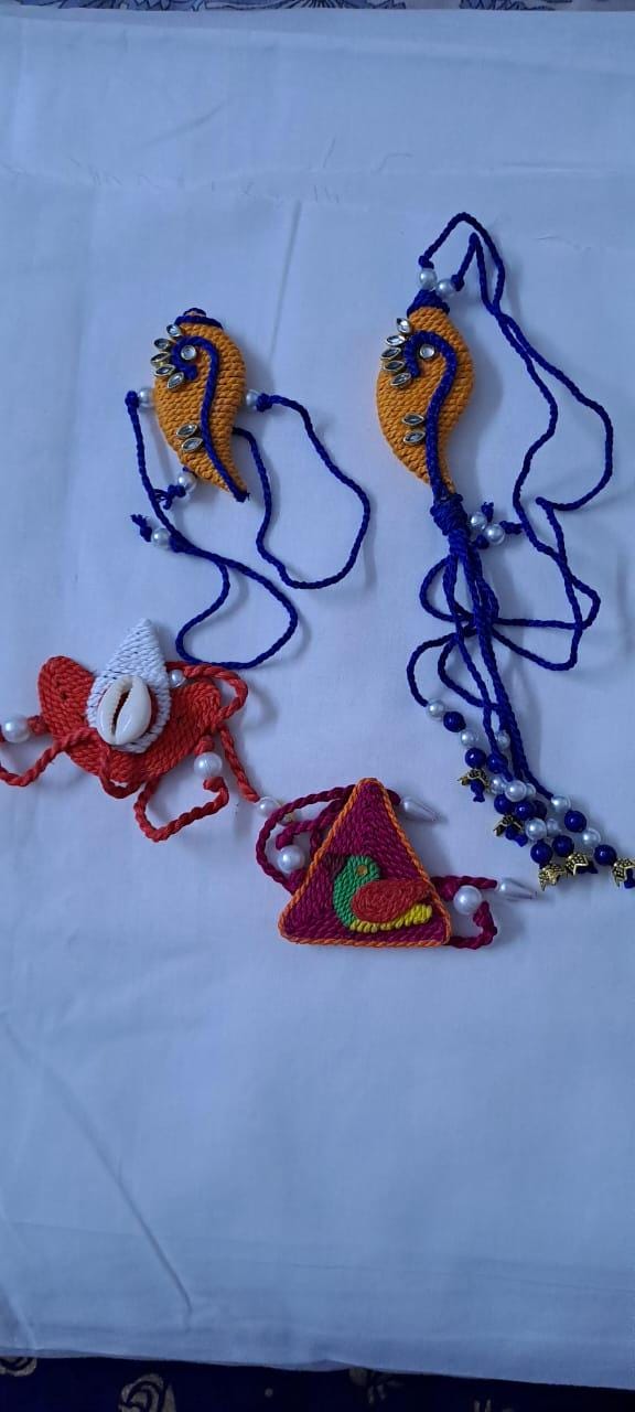 Combo rakhi set for Rakshabandhan festival (4 pcs including Bhai- Bhabhi set)