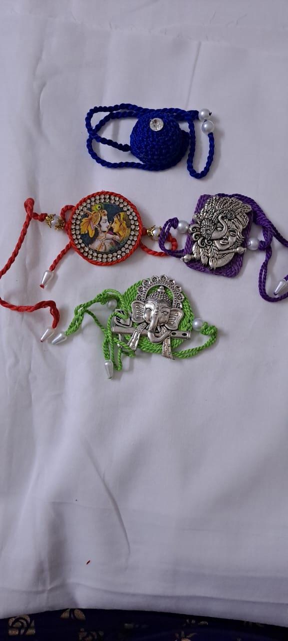 Combo rakhi set for Rakshabandhan festival (4 pcs )