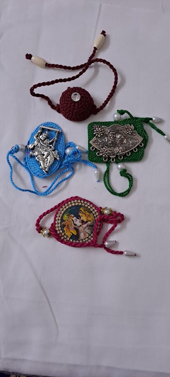 Combo rakhi set for Rakshabandhan festival (4 pcs )