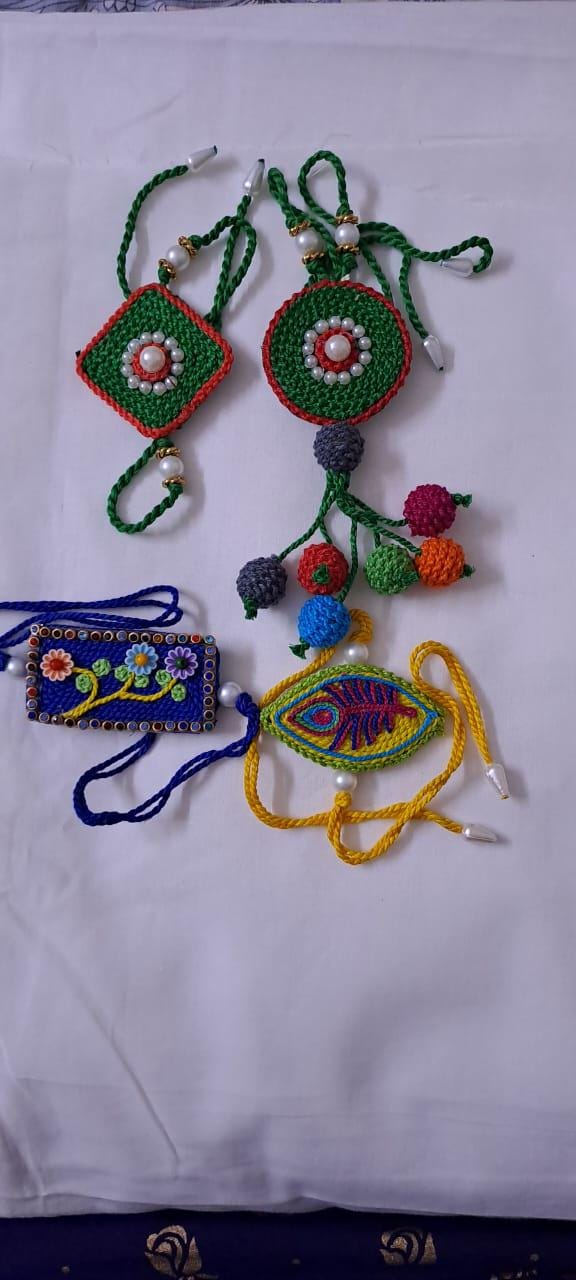 Combo rakhi set for Rakshabandhan festival (4 pcs including Bhai- Bhabhi set)